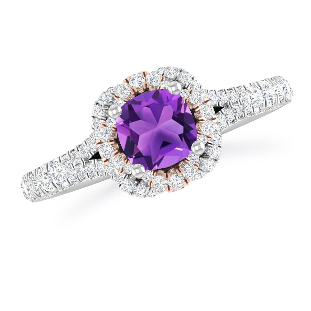 White Gold - Amethyst