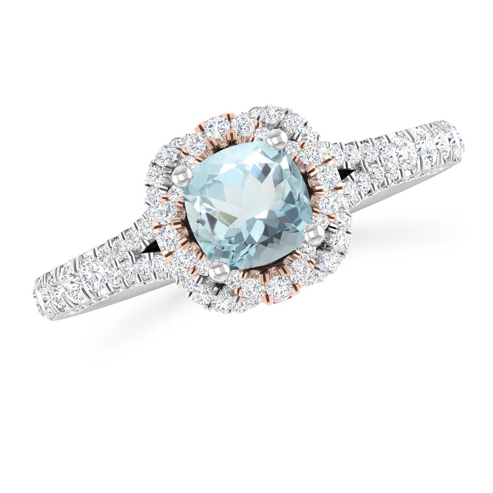 White Gold - Aquamarine