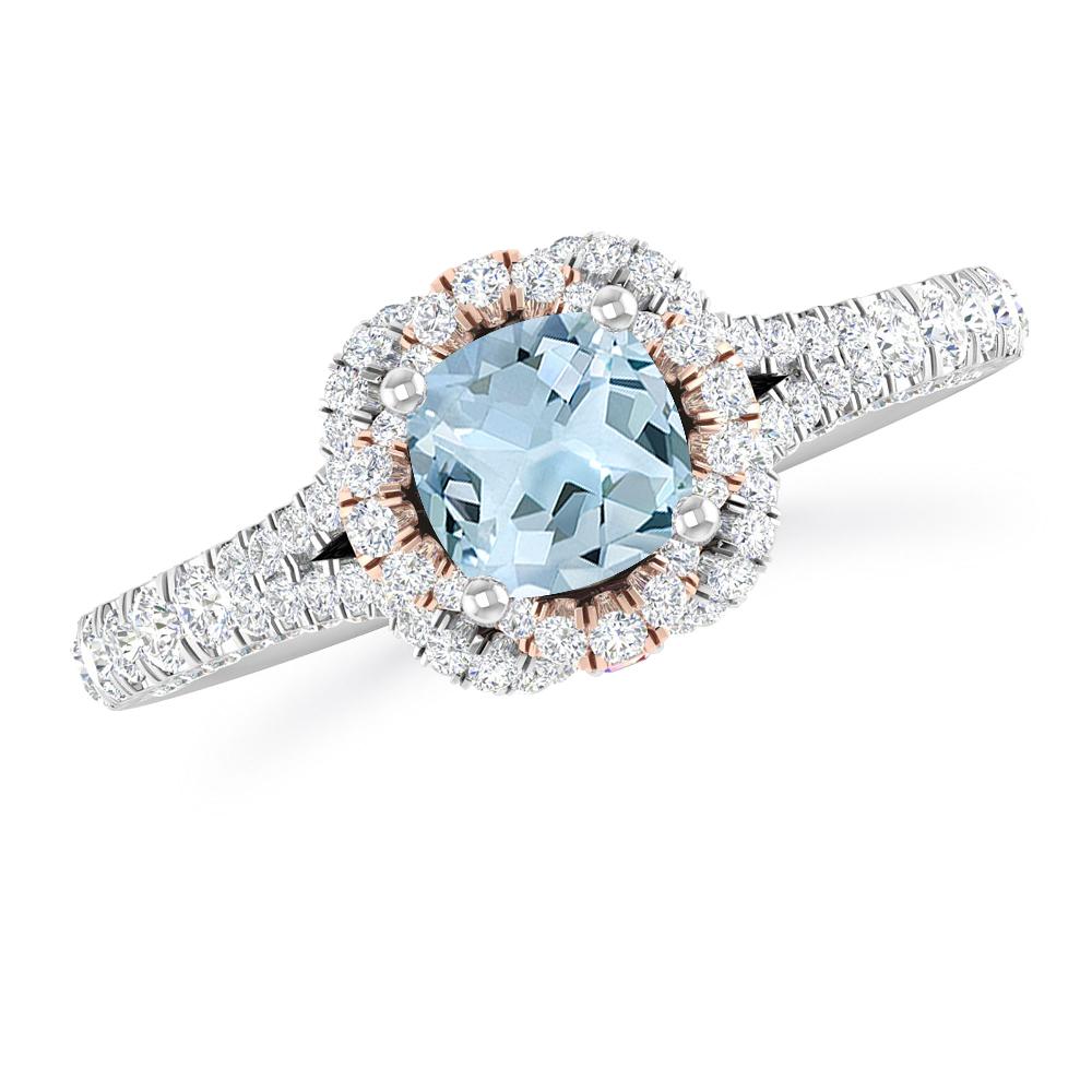 White Gold - Aquamarine