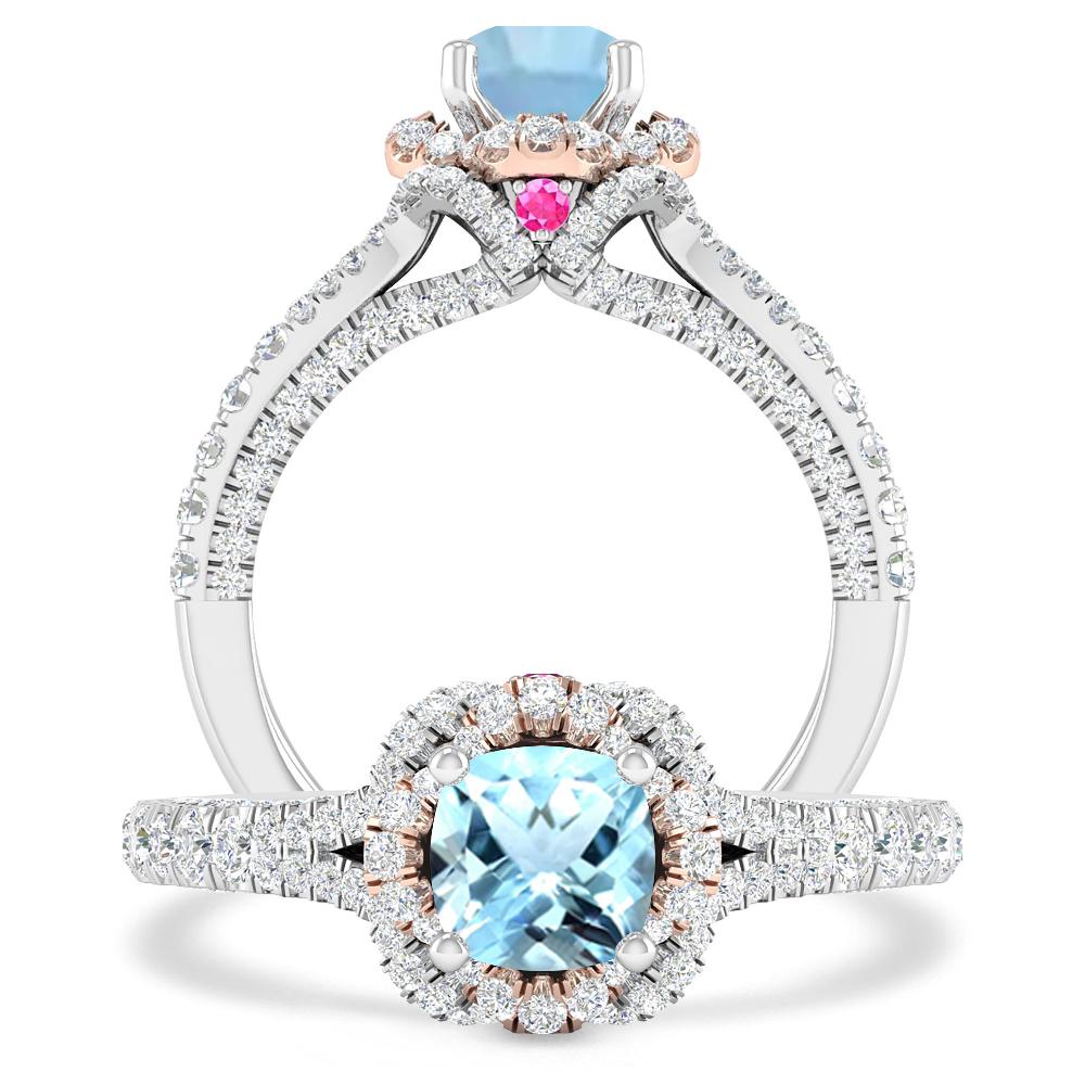 White Gold - Aquamarine