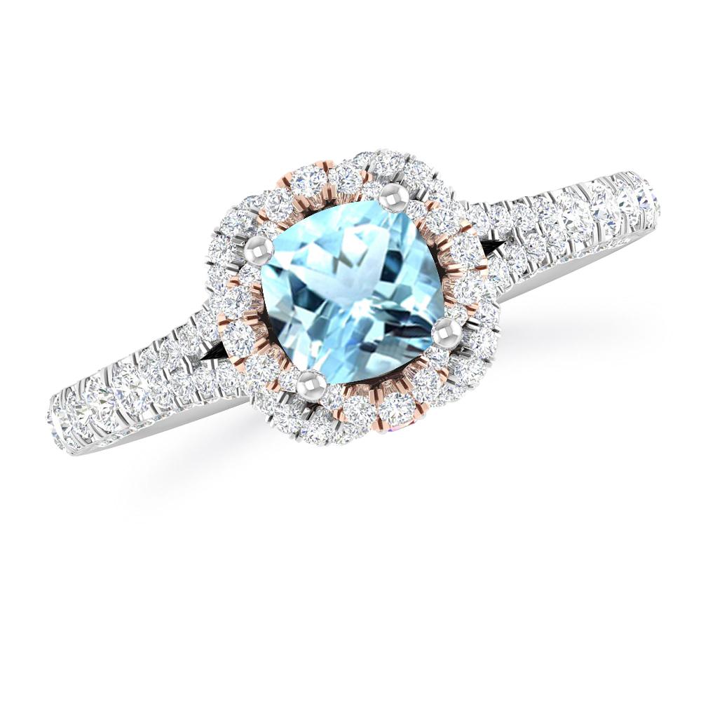 White Gold - Aquamarine