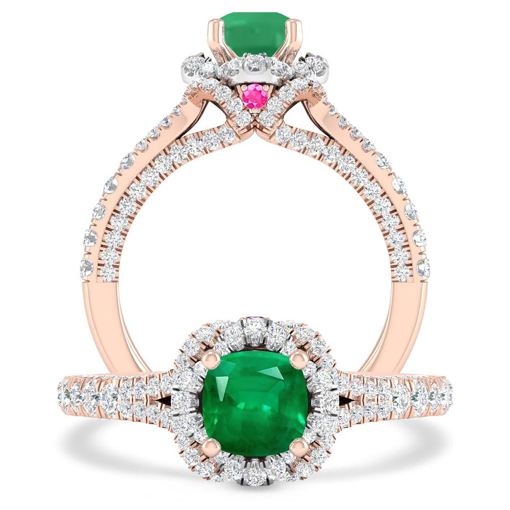 Rose Gold - Emerald