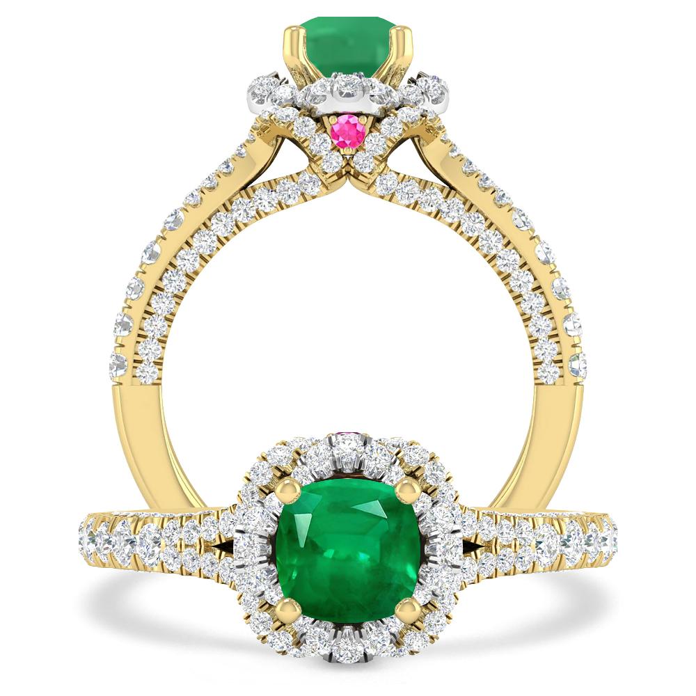 Yellow Gold - Emerald