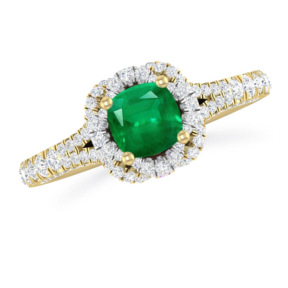 Yellow Gold - Emerald