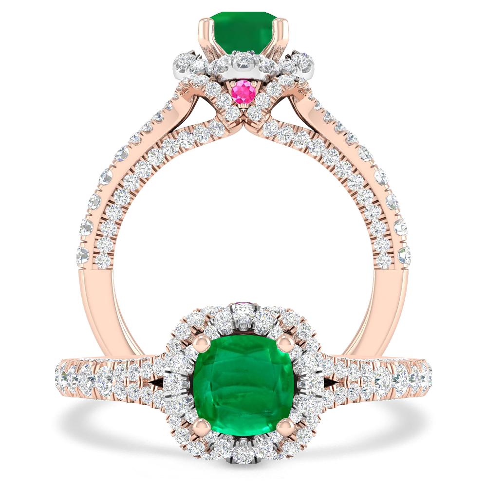 Rose Gold - Emerald