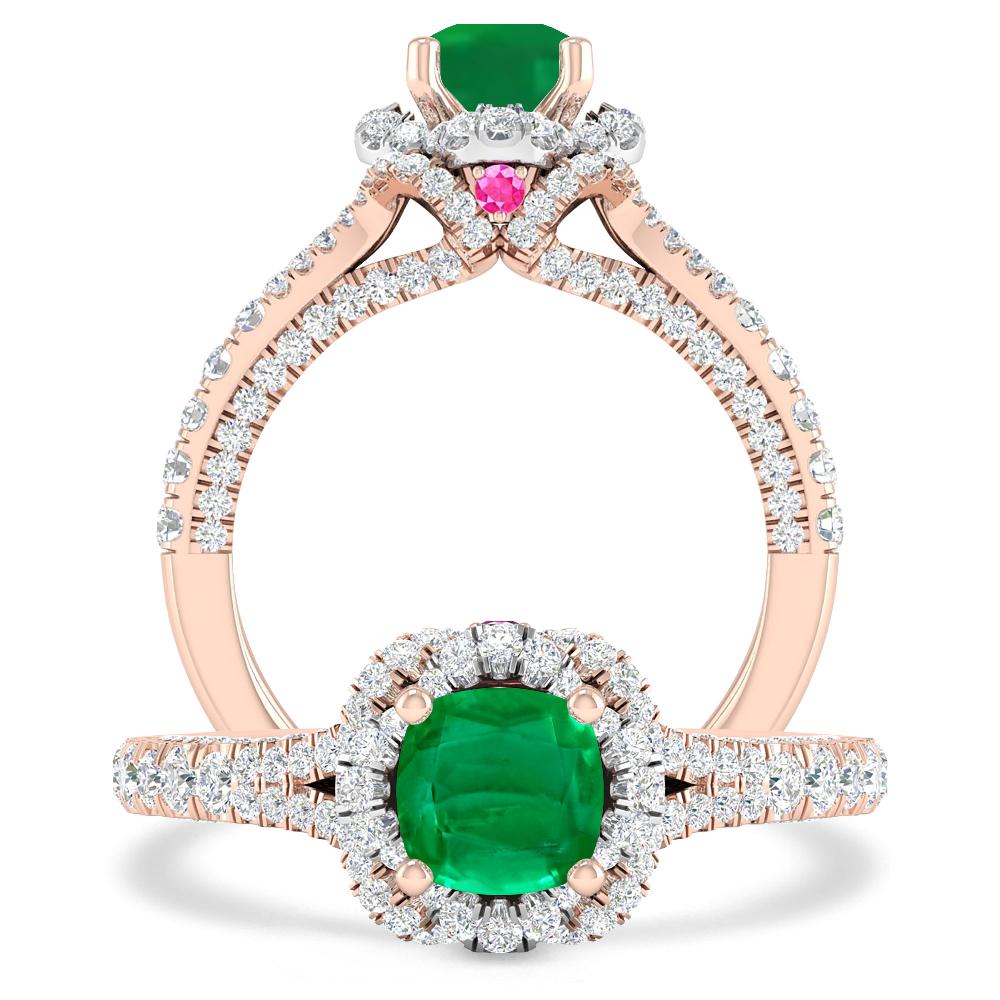 Rose Gold - Emerald