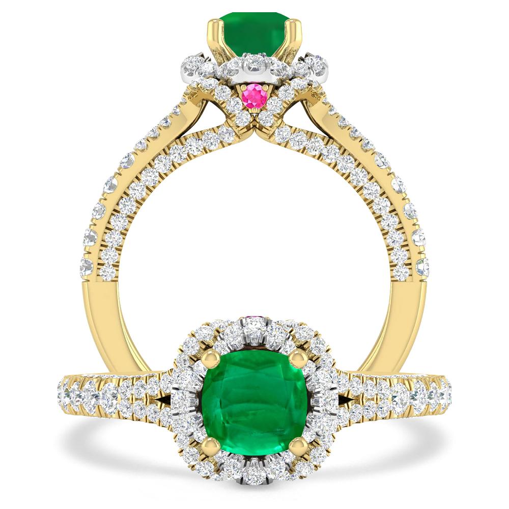 Yellow Gold - Emerald