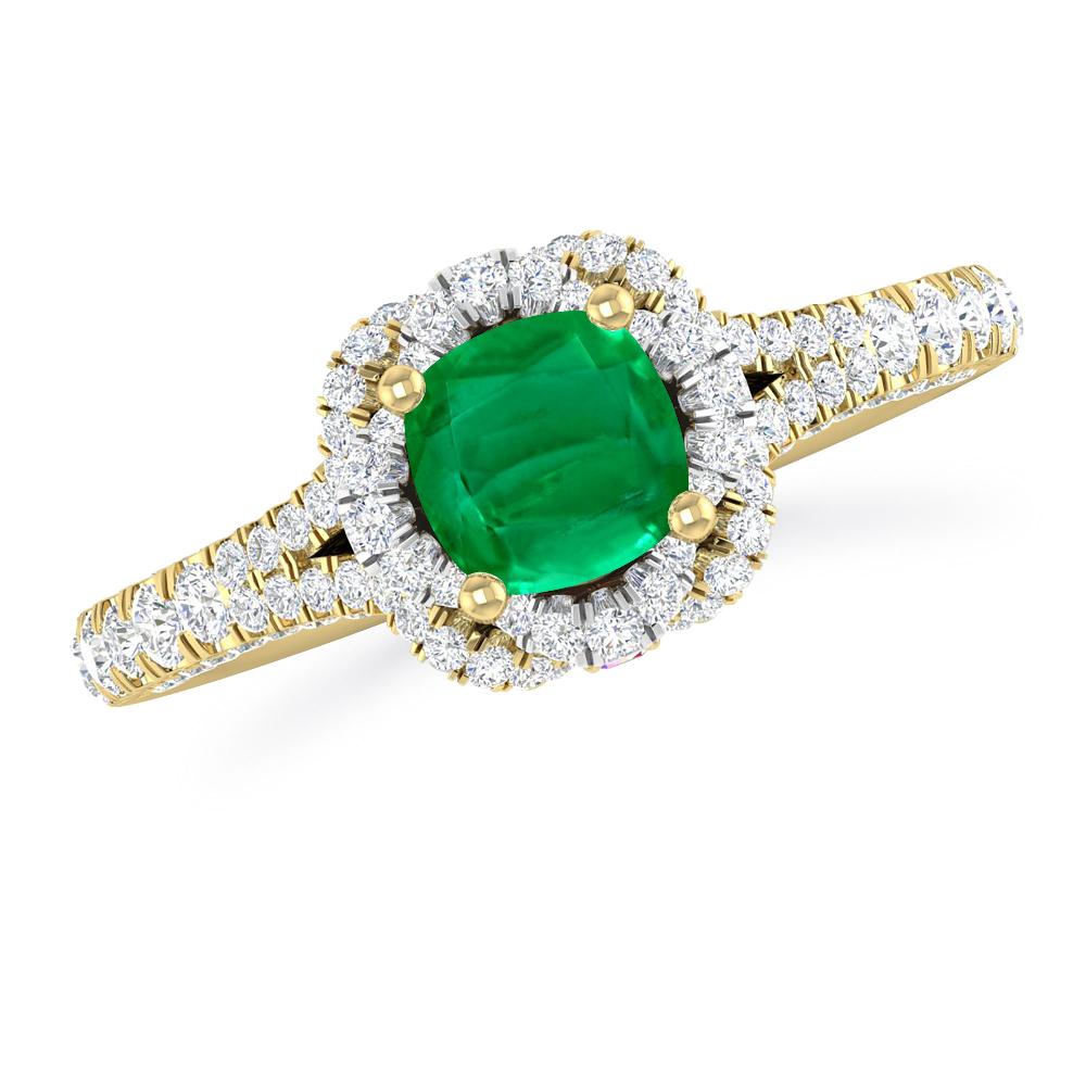 Yellow Gold - Emerald