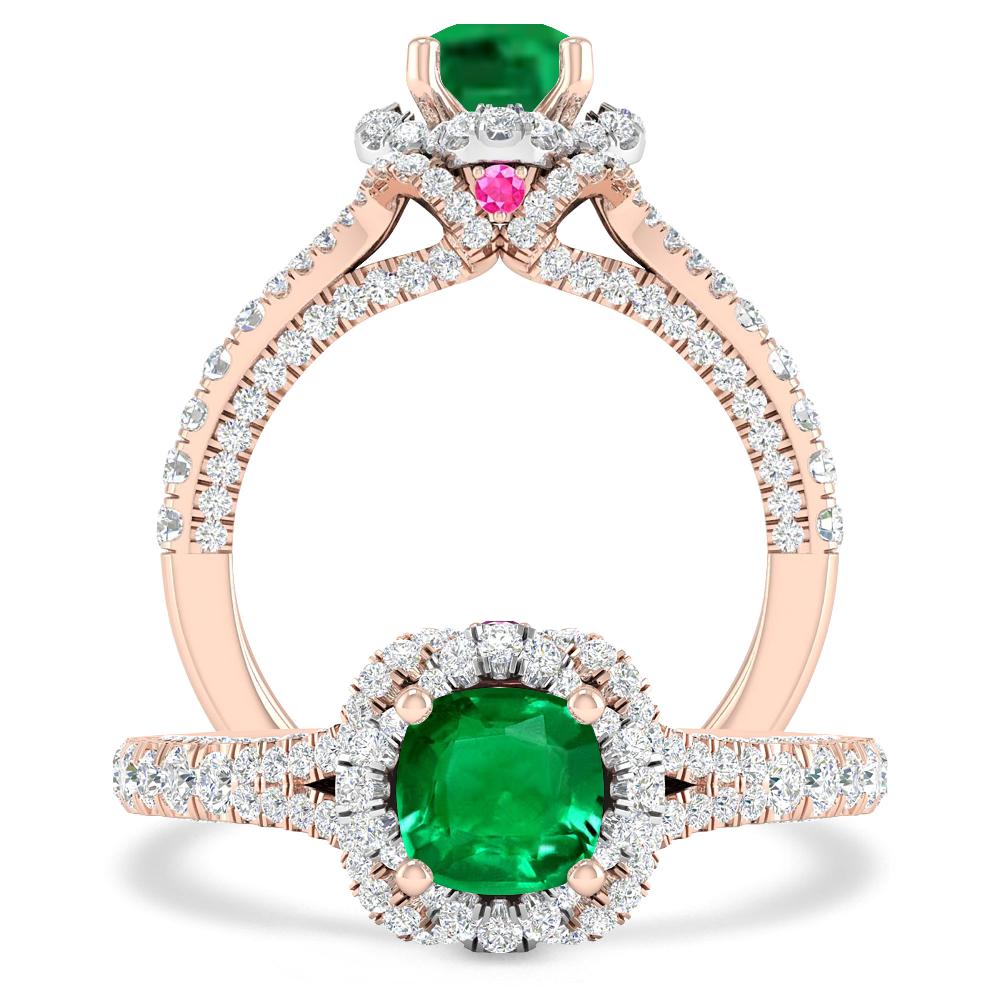 Rose Gold - Emerald