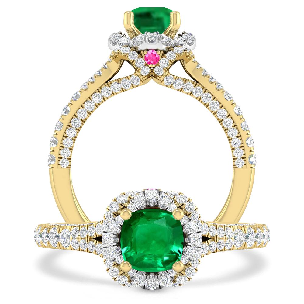 Yellow Gold - Emerald