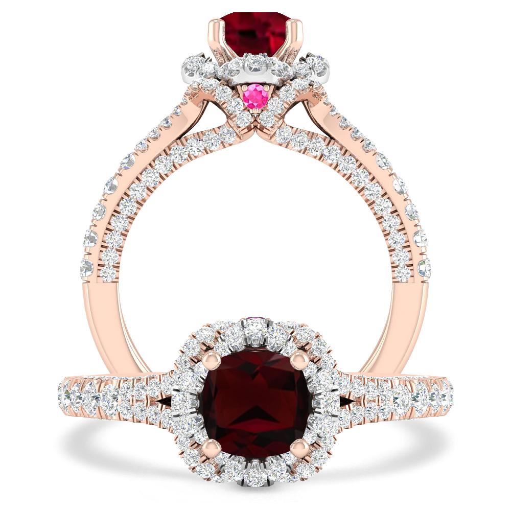 Rose Gold - Garnet