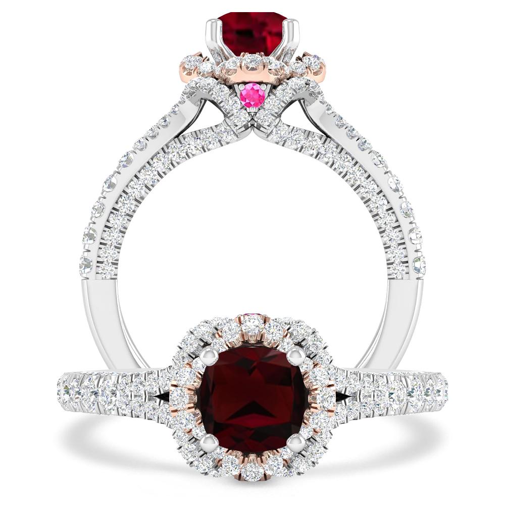 White Gold - Garnet