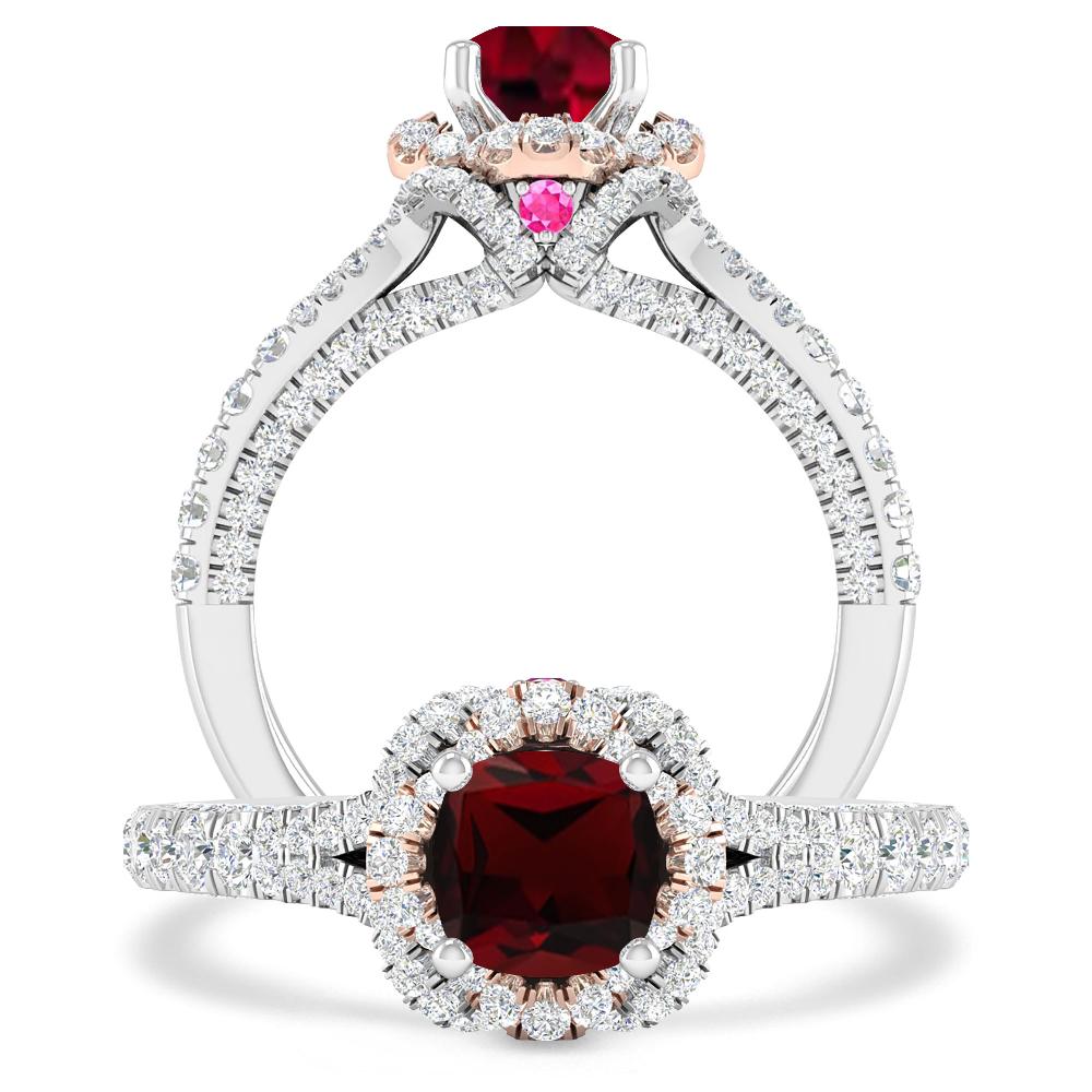 White Gold - Garnet