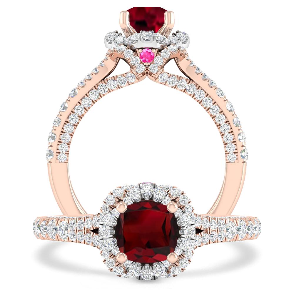 Rose Gold - Garnet