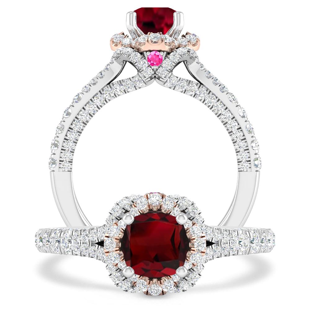 White Gold - Garnet