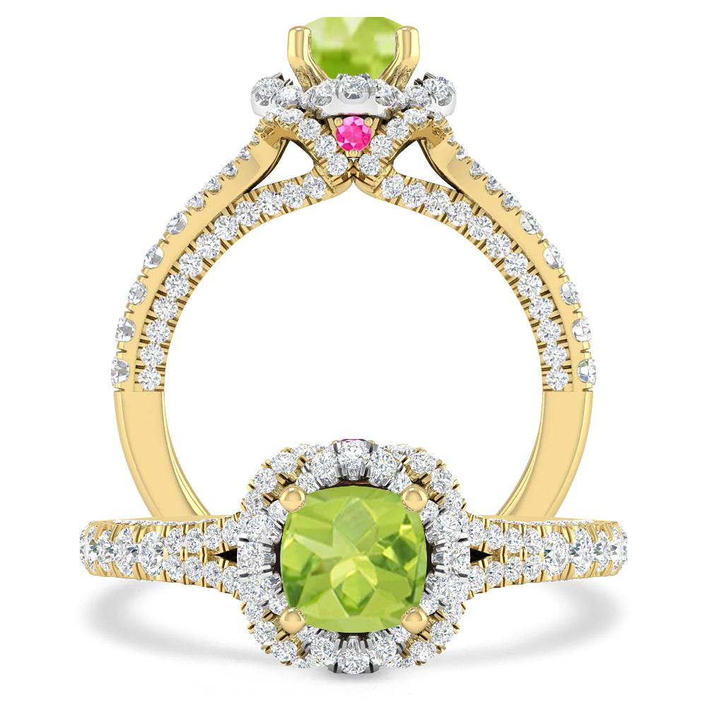 Yellow Gold - Peridot