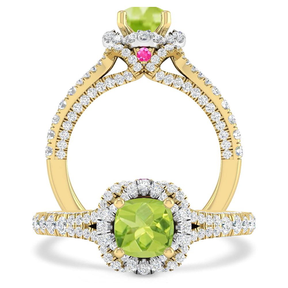 Yellow Gold - Peridot