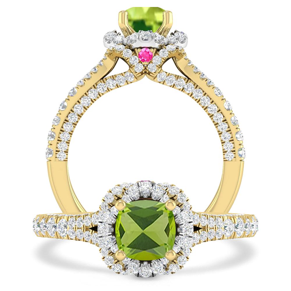 Yellow Gold - Peridot