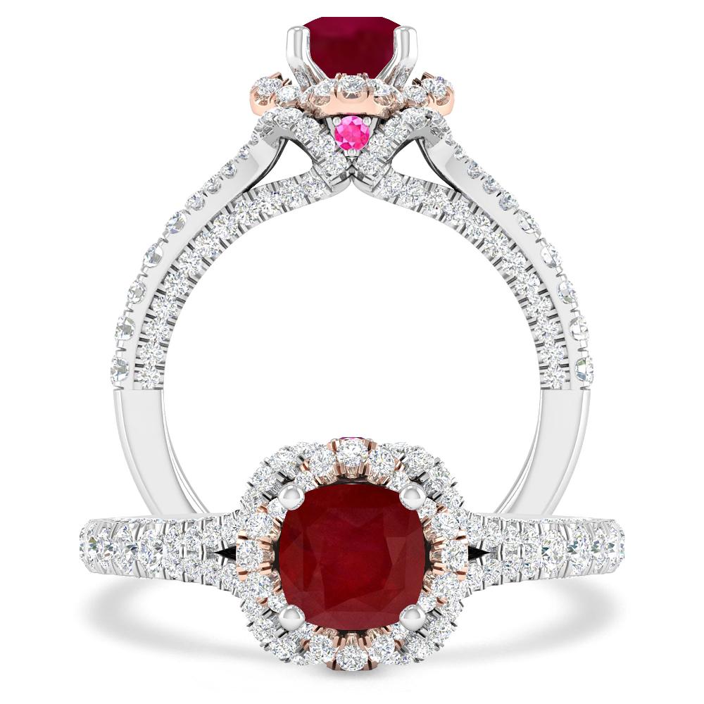 White Gold - Ruby