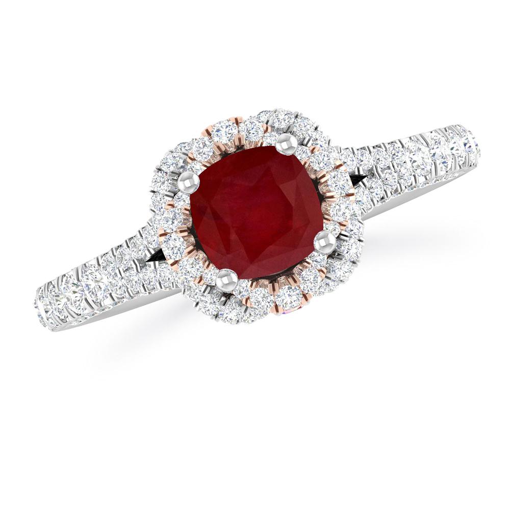 White Gold - Ruby