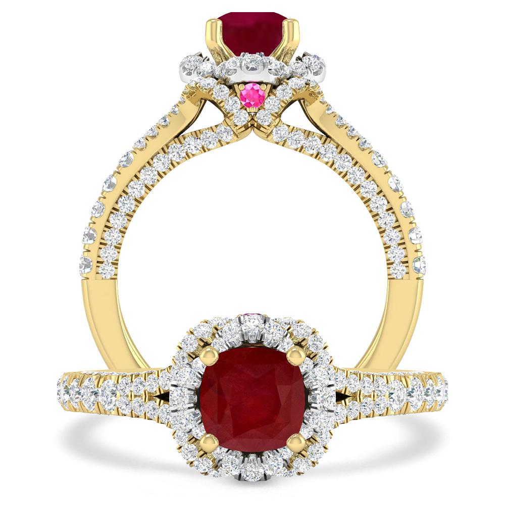 Yellow Gold - Ruby