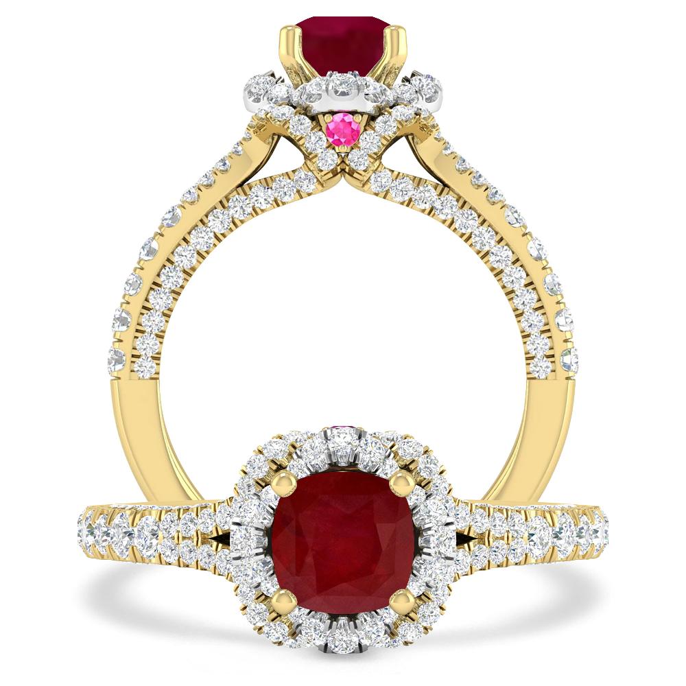 Yellow Gold - Ruby