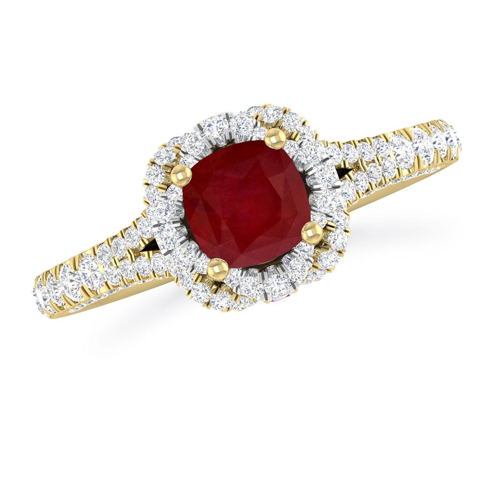 Yellow Gold - Ruby