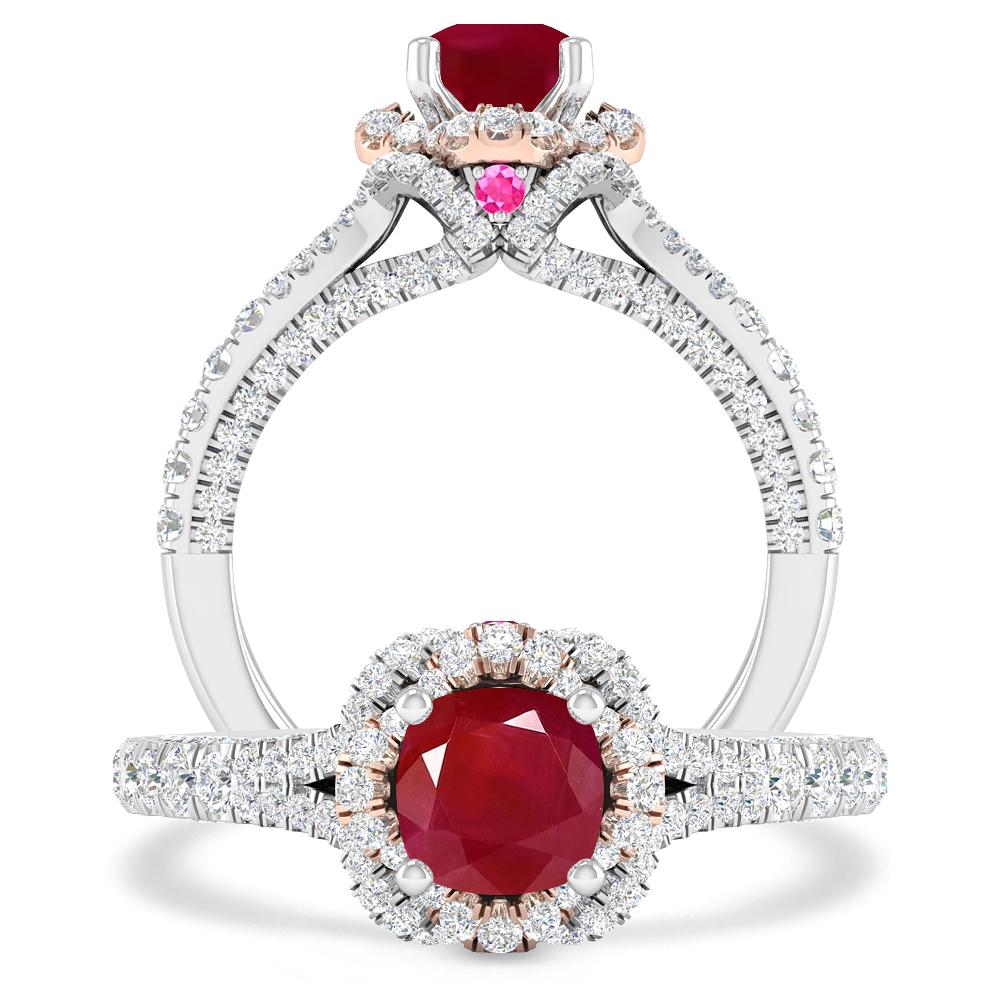 White Gold - Ruby