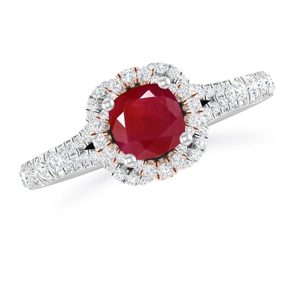 White Gold - Ruby