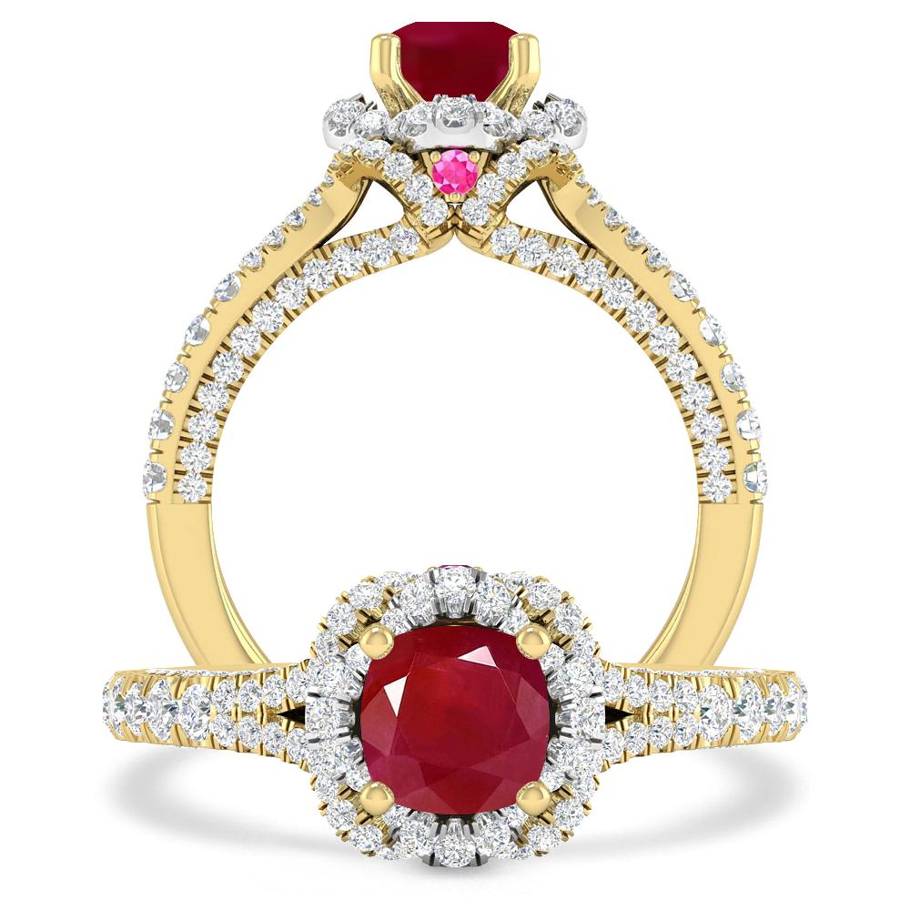 Yellow Gold - Ruby