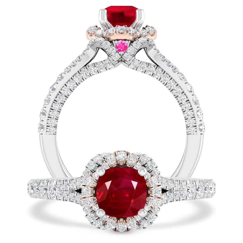 White Gold - Ruby