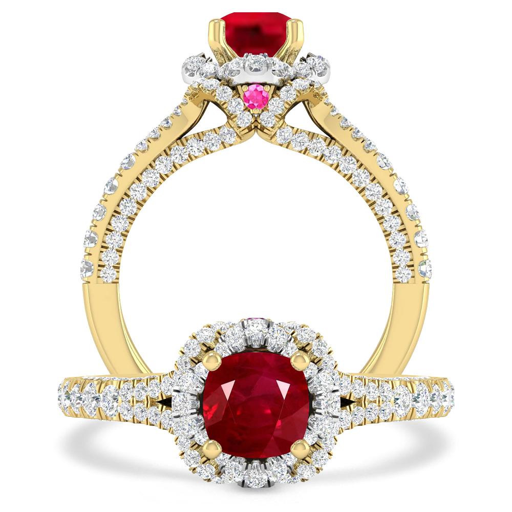 Yellow Gold - Ruby