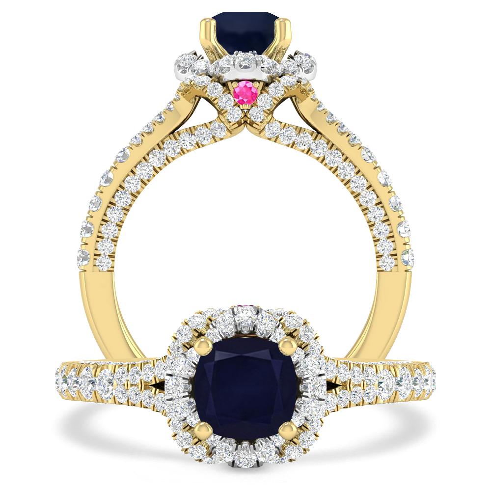 Yellow Gold - Sapphire