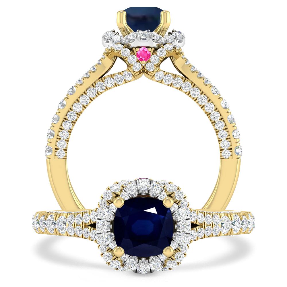 Yellow Gold - Sapphire