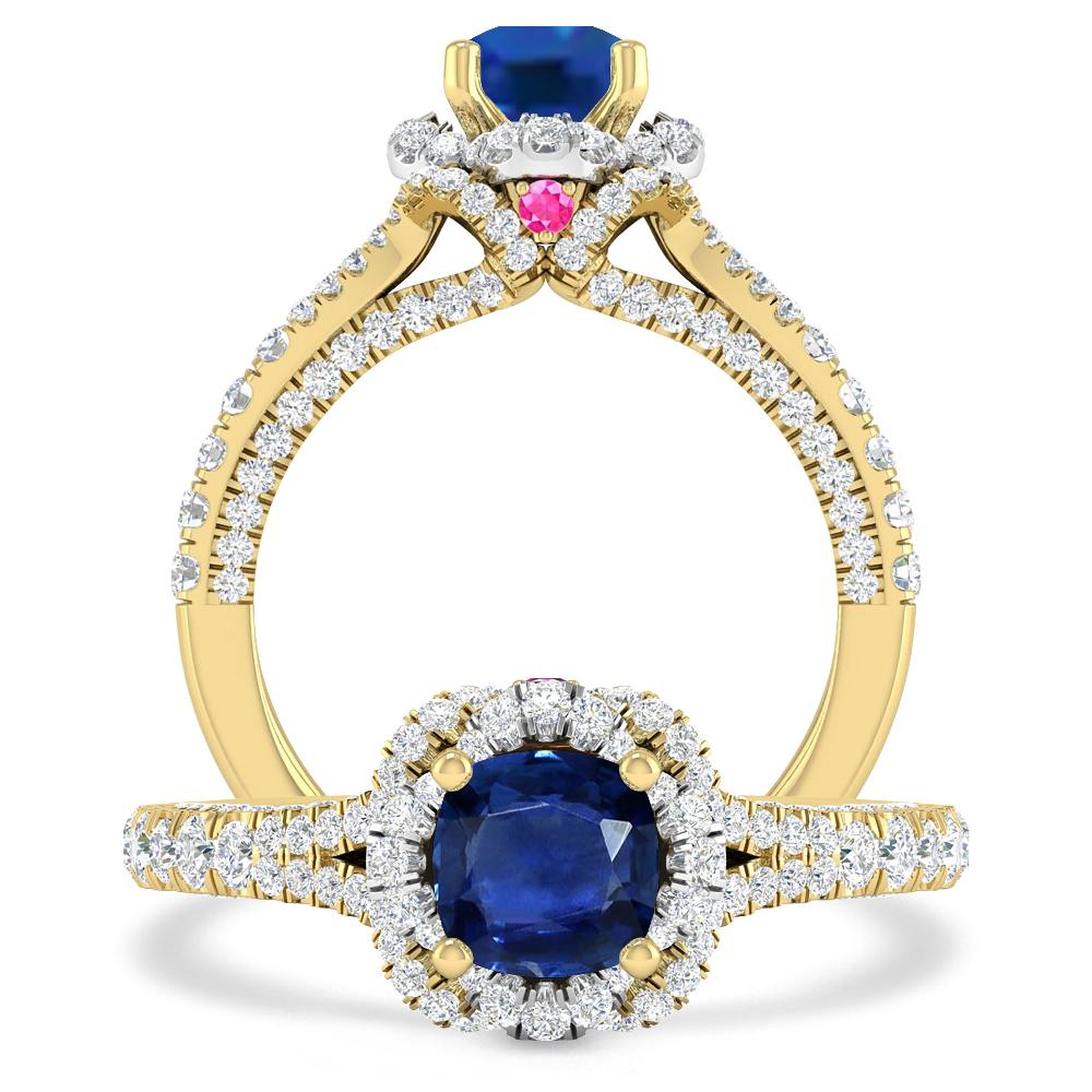 Yellow Gold - Sapphire