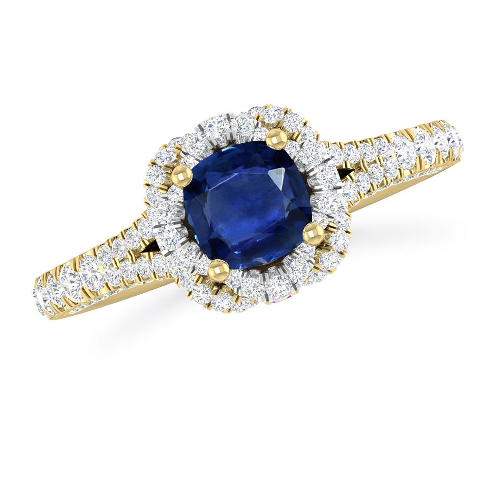 Yellow Gold - Sapphire