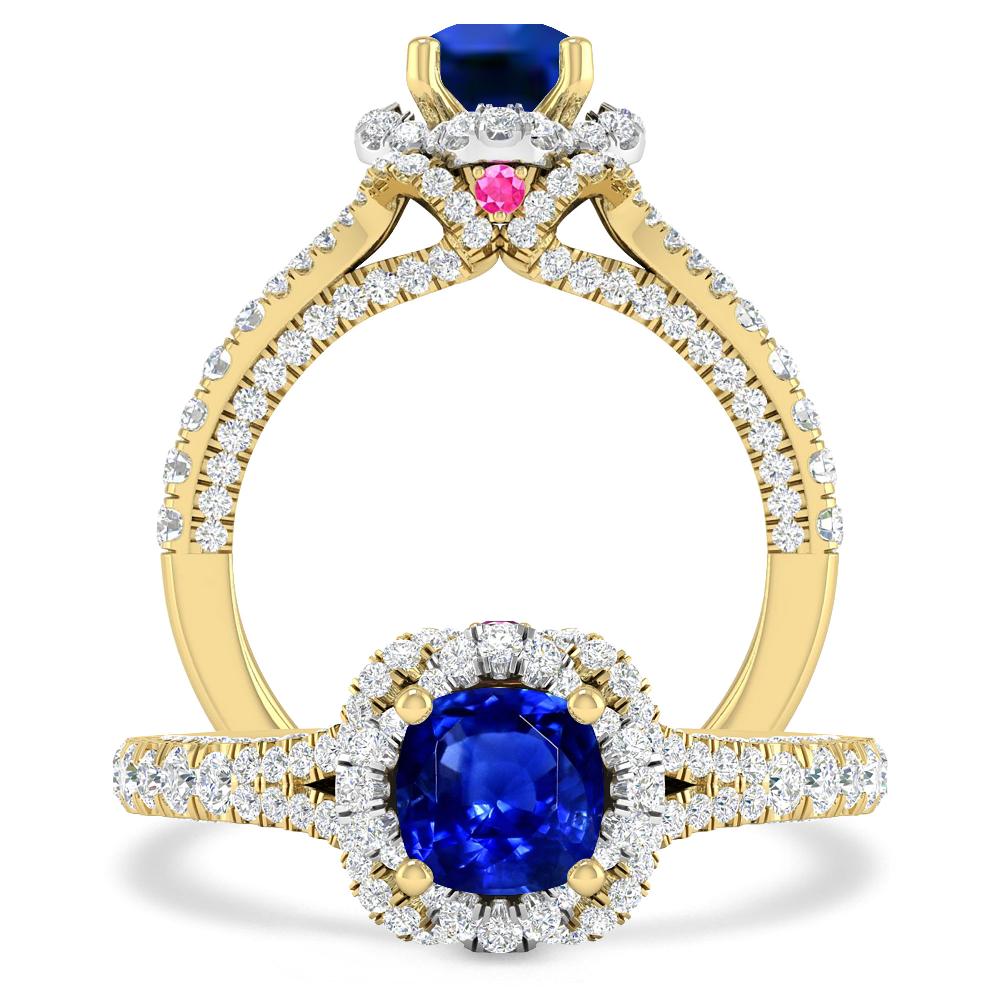 Yellow Gold - Sapphire