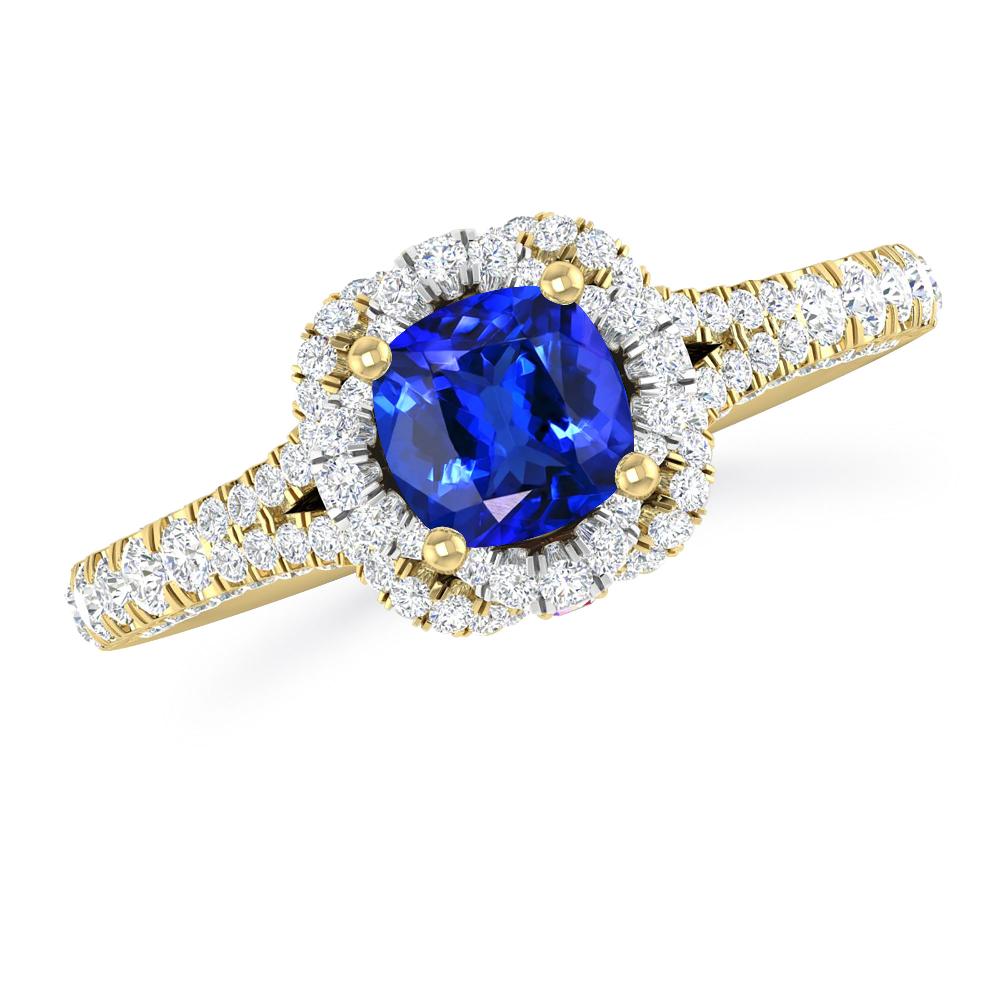 Yellow Gold - Tanzanite