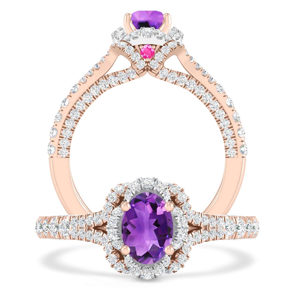 Rose Gold - Amethyst