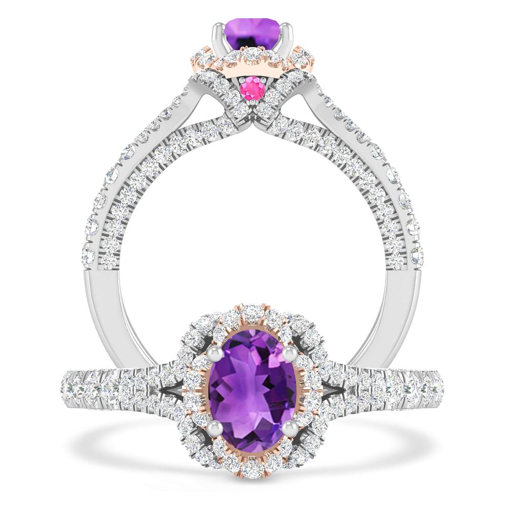 White Gold - Amethyst