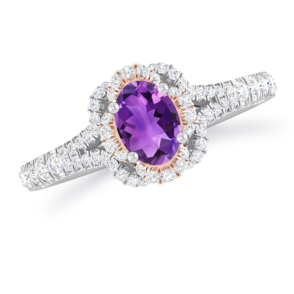 White Gold - Amethyst