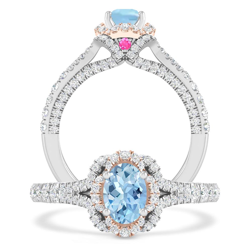 White Gold - Aquamarine