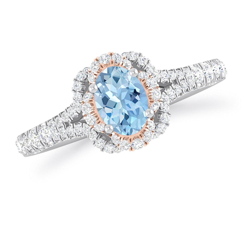 White Gold - Aquamarine