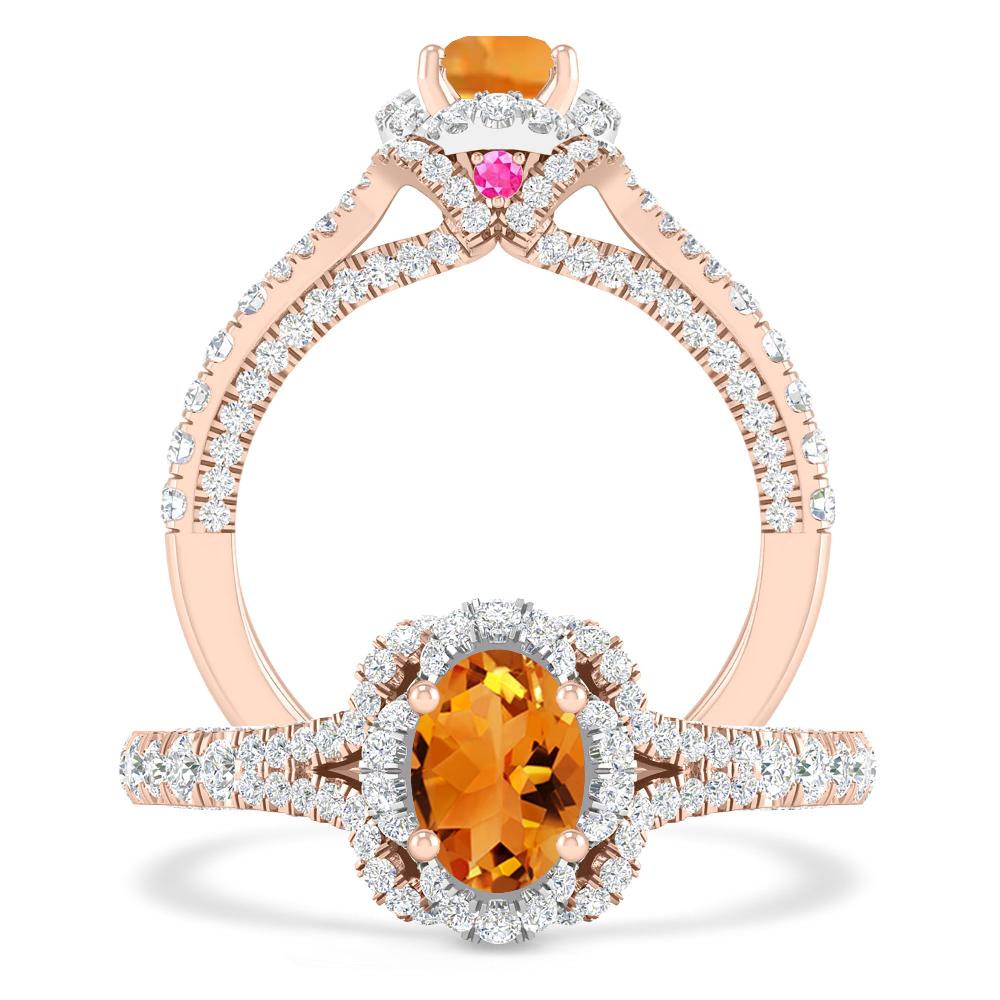 Rose Gold - Citrine