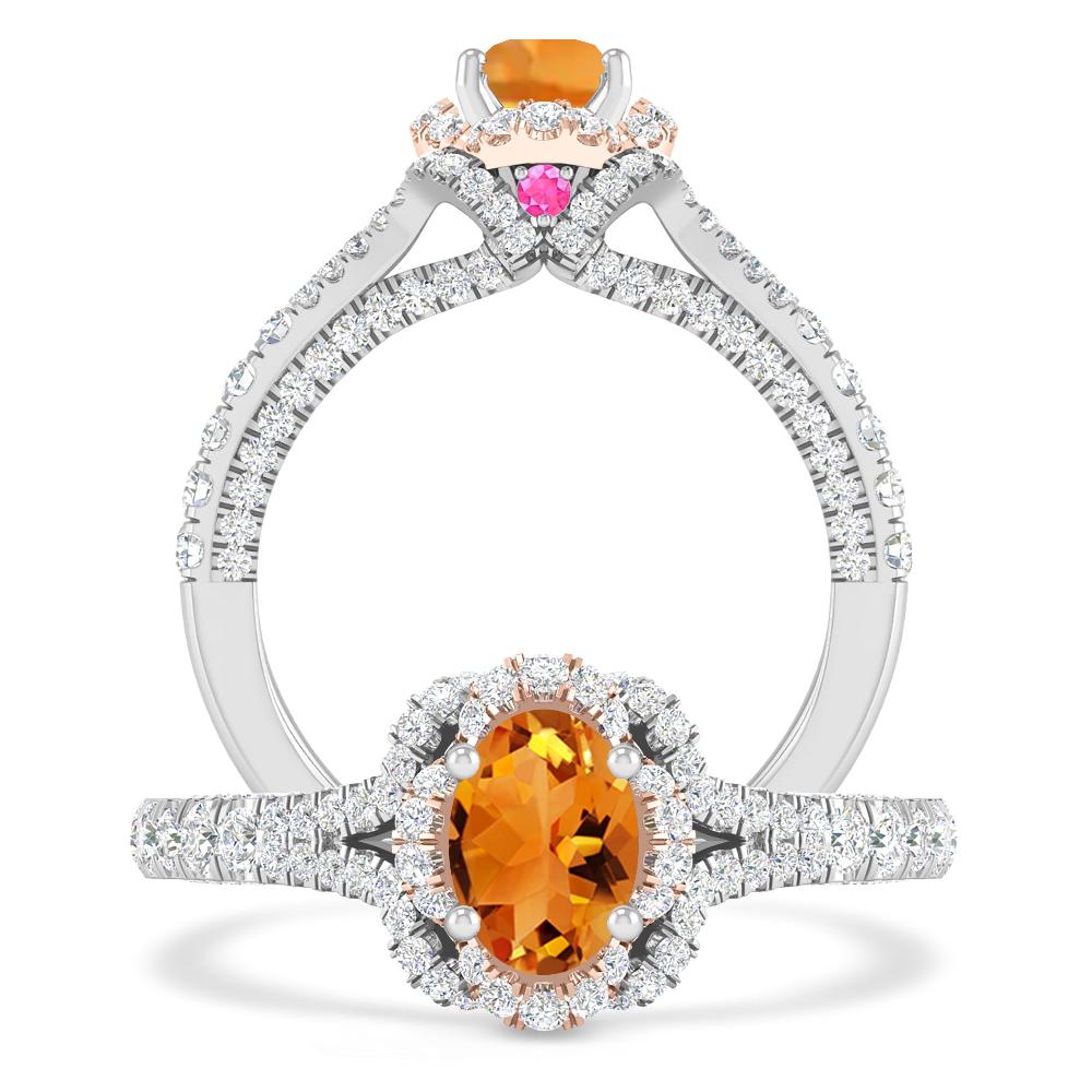 White Gold - Citrine