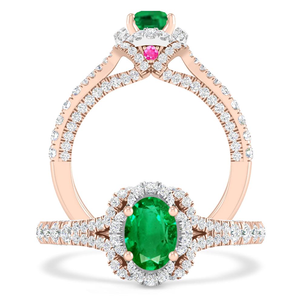 Rose Gold - Emerald