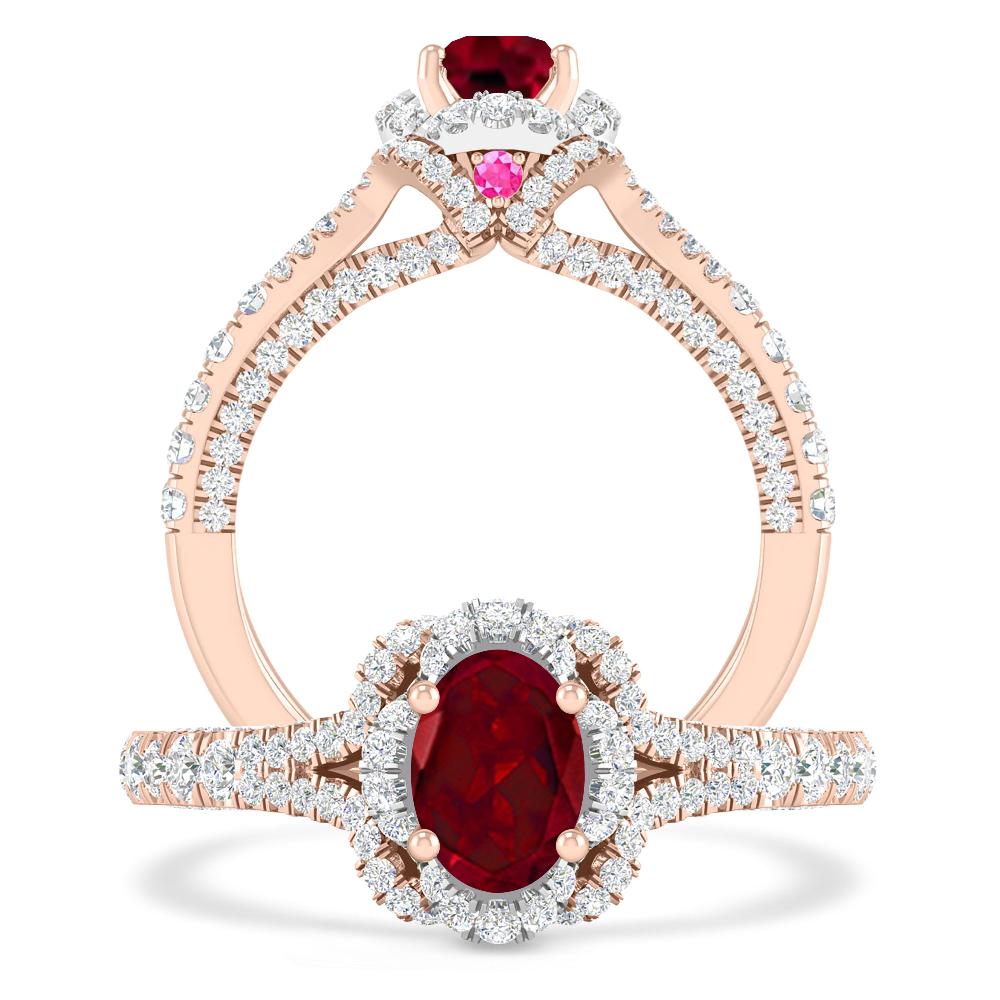 Rose Gold - Garnet