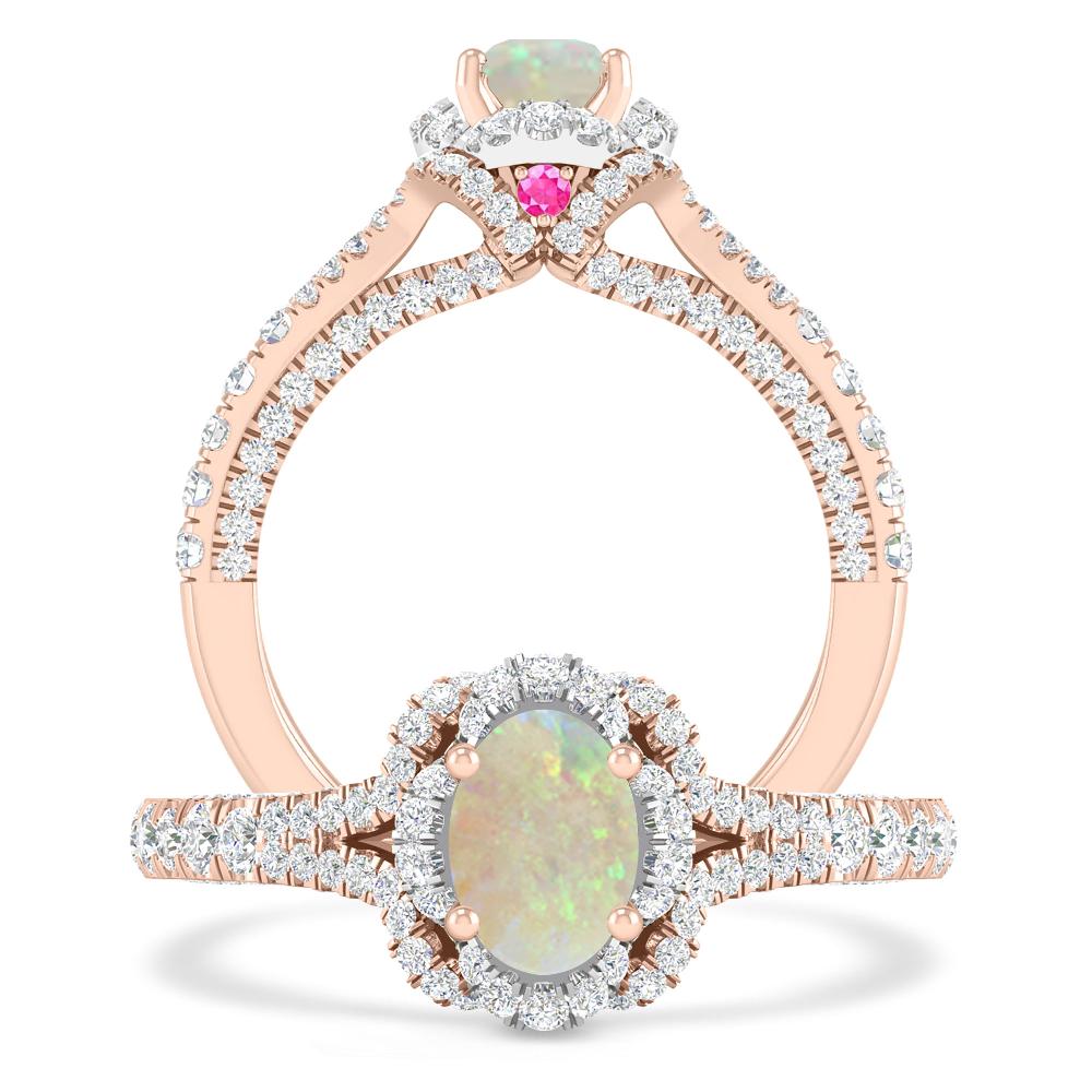Rose Gold - Opal