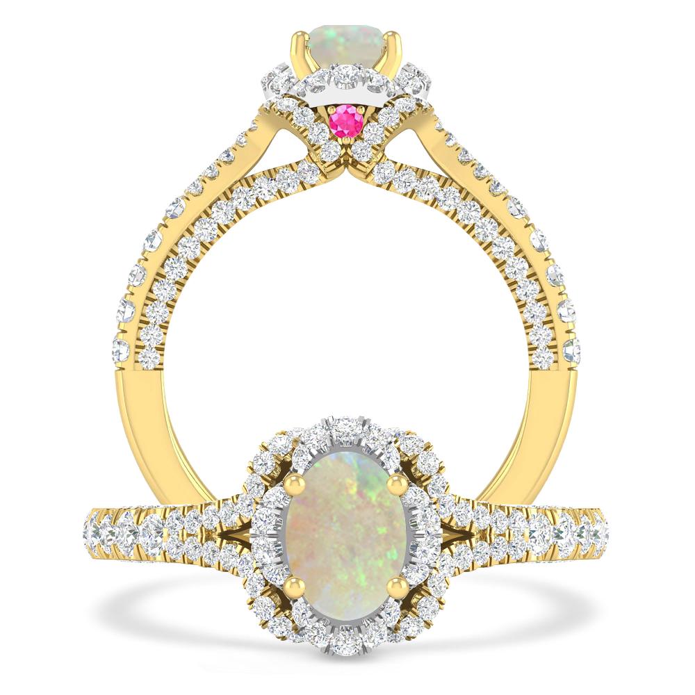 Yellow Gold - Opal