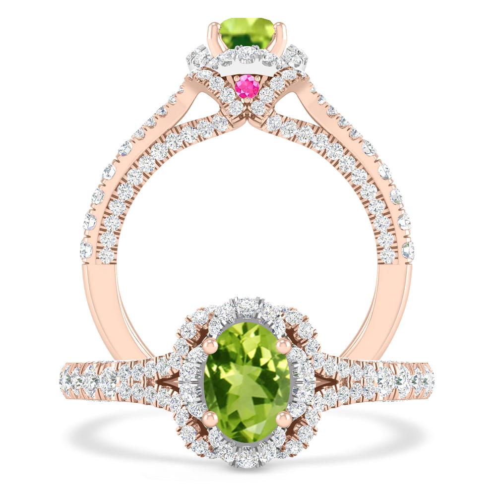 Rose Gold - Peridot
